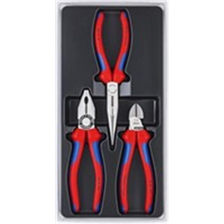 KNIPEX 00 20 11 - Set of pliers 3 pcs, packaging: insert tray