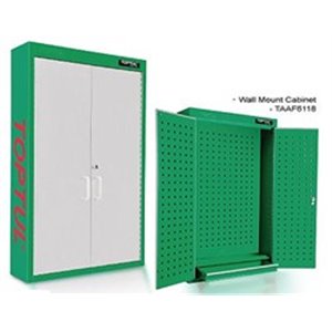 TOPTUL TAAF6118 - Workshop case Green/Grey, height 981 mm, width 611 mm, depth 180 mm, wall-mounted