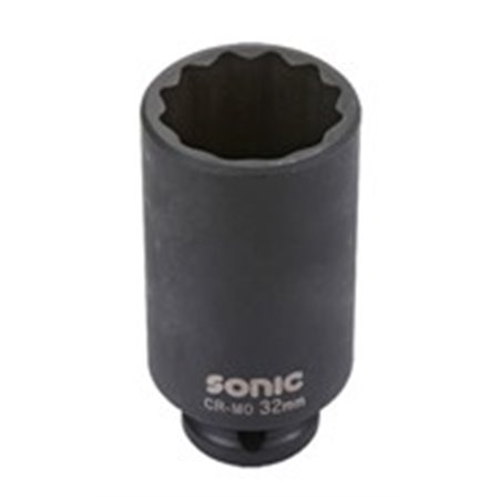 SONIC 3398535 - Socket impact 12-angle 1/2”, metrisk storlek: 35 mm, lång, längd 85 mm