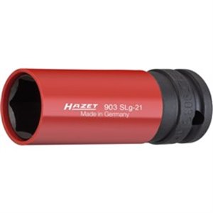HAZET 903SLG-21 - Socket Hexagonal, rozmiar: 21 mm, protective cap, intended use: for alloy wheel rims; for wheels, length: 85 m