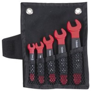 PROFITOOL 0XAT7700 - Set of open end wrenches, insulated VDE / open-end wrench(es), number of tools: 5pcs, VDE insulated
