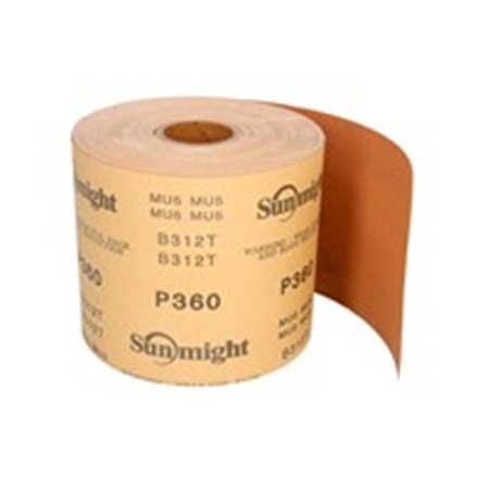 SUN30315 GOLD Sandpaper: roll, gradation: P360, size:115mm x 50m, colour: 
