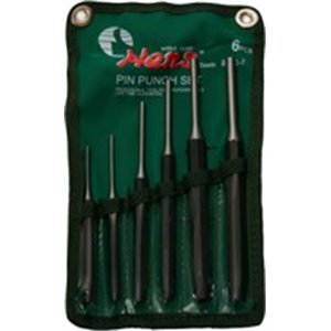 HANS 56110-6 - Set of tools punches cylindrical, 3/4/5/6/8/10mm, 6pcs