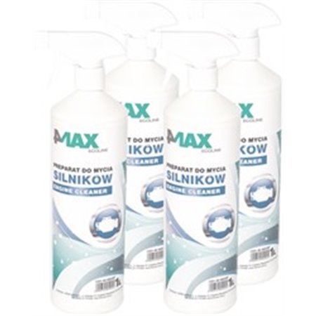 4MAX 1305-01-0019E 4X1L - Tvättmedel 1L Spray för tvättmotorer, applikation: motorer, maskiner, metallelement, verktyg bi