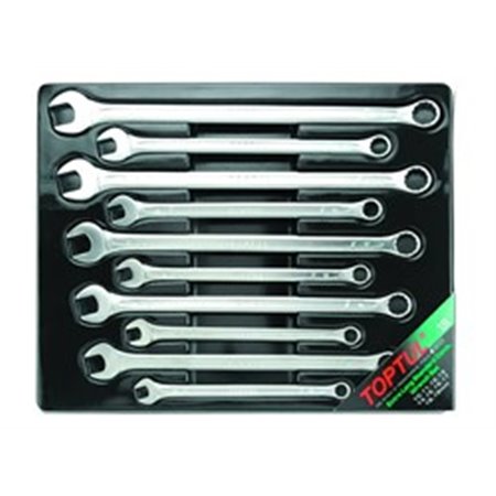 TOPTUL GAAF1008 - Set of combination wrenches 10 pcs, 10 11 12 13 14 15 16 17 18 19