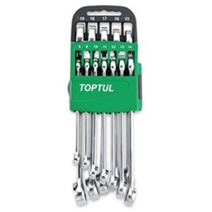 TOPTUL GSAW1201 - Set of combination wrenches 12 pcs, 8; 9; 10; 11; 12; 13; 14; 15; 16; 17; 18; 19, packaging: plastic holder