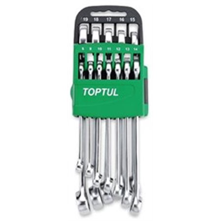 TOPTUL GSAW1201 - Set of combination wrenches 12 pcs, 8 9 10 11 12 13 14 15 16 17 18 19, packaging: plastic holder