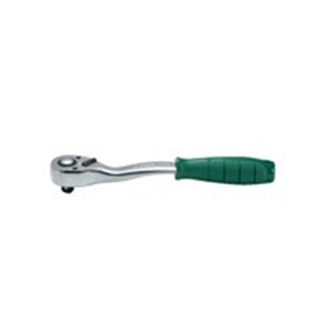 HANS 2162GQ - Ratchet handle, 1/4 inch (6,3 mm), number of teeth: 72, length: 160 mm, type: offset, reversible, handle: plastic