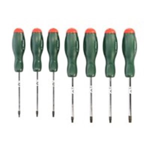 HANS 06351-7THG - Set of screwdrivers 8 pcs, profile: TORX TAMPER, socket TORX/E-TORX size: T10H, T15H, T20H, T25H, T27H, T30H, 