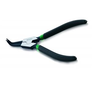 TOPTUL DCAA1205 - Pliers for Seger retaining rings, external, bent, jaw spacing: 10-25 mm