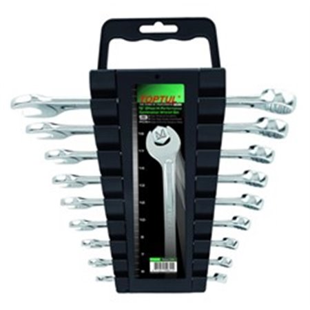 TOPTUL GAAC0901 - Set of combination wrenches 9 pcs, 6 7 8 10 12 13 14 17 19, packaging: plastic holder