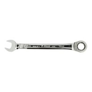 HANS 1165M/14 - Wrench combination / ratchet, 72 number of teeth, metric size: 14 mm, length: 190 mm, Dura-chr v.
