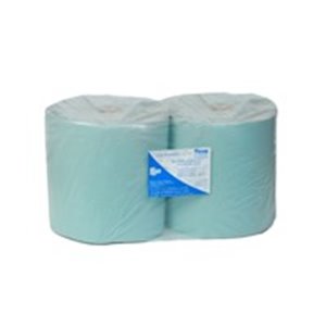PROFITOOL 0XFL001 - Wiper waste paper, roll PROFITOOL, 2 pcs, colour: green, number of layers: 1, length: 250m, height:26cm