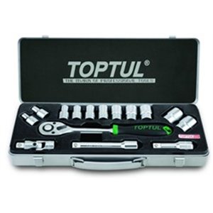 TOPTUL GCAD1501 - Set of tools, 6PT socket(s) / ratchet(s) / universal joint(s) 1/2\\\