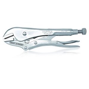 TOPTUL DAAR1A10 - Pliers type: locking; morse, adjustable, clamping, with adjusting screw, with flat jaw, with quick release lev