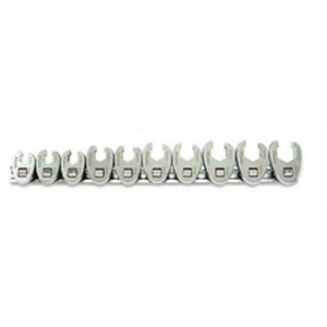 TOPTUL GAAR1001 - Set of ring wrenches 10 pcs, 10; 11; 12; 13; 14; 15; 16; 17; 18; 19, packaging: bar/rail