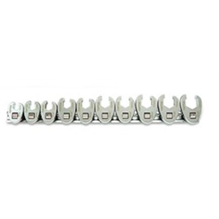 TOPTUL GAAR1001 - Set of ring wrenches 10 pcs, 10 11 12 13 14 15 16 17 18 19, packaging: bar/rail