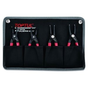 TOPTUL GPAQ0402 - Pliers for Seger retaining rings, profile: external / internal, bent/straight, length in inches: 7\\\
