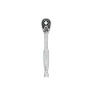 HANS 2160PQ - Ratchet handle, 1/4 inch (6,3 mm), number of teeth: 48, length: 128 mm, type: with quick release, handle: metal