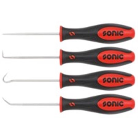 SONIC 600439 - SONIC Kroksats, 4 st, profil: exakt, avsedd användning: för att sätta och ta bort o-ringar