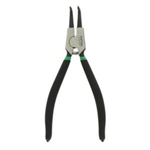 TOPTUL DCAA1209 - Pliers for Seger retaining rings, external, bent, jaw spacing: 100-40 mm