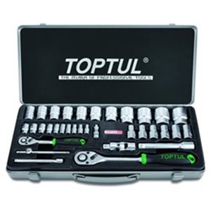 TOPTUL GCAD3402 - Set of tools, 1/2; 1/4\\\