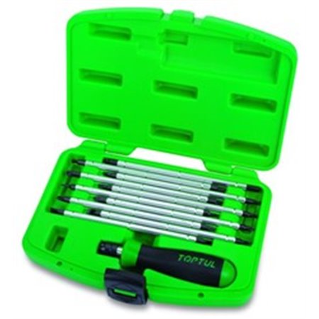 TOPTUL GAAI2101 - Set of screwdrivers, mixed 11 pcs, profile: HEX / Phillips PH / Pozidriv PZ / slotted / TORX