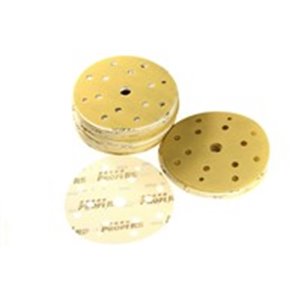 PROFIRS 0RS801-P320 - Sandpaper, disc, P320, diameter: 150mm, colour: brown, for manual polishing, 100pcs, number of holes: 15