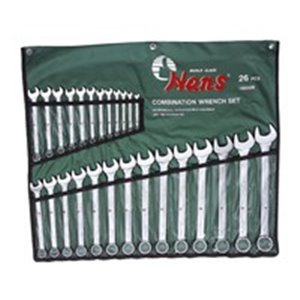 HANS 16626M - Set of combination wrenches, combination wrench(es), number of tools: 26pcs, rozmiary 10, 11, 12, 13, 14, 15, 16, 