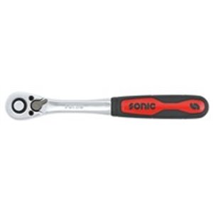SONIC 7121501 - Ratchet handle, 1/4 inch (6,3 mm), number of teeth: 60, length: 147 mm, profile: square, type: reversible, with 