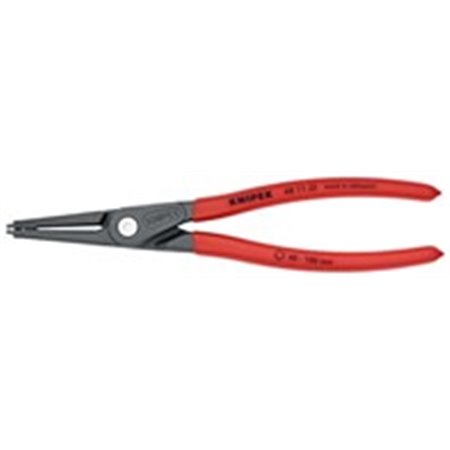 KNIPEX 48 11 J3 - Pliers straight for Seger retaining rings, profile: internal, length: 225mm, long-lasting, spring wire tips, t