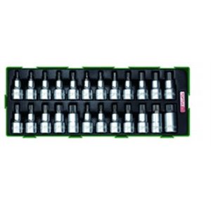 Socket & Bit Socket Set - A Tray SizePLASTIC TRAY:All New TOPTUL high quality drawer tool sets are currently designed with 3 int
