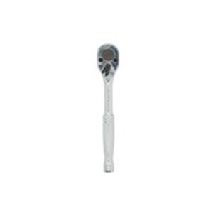 HANS 2120P - Ratchet handle, 1/4 inch (6,3 mm), number of teeth: 24, length: 125 mm (short), type: reversible, with quick releas
