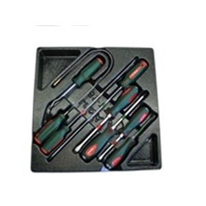 HANS TT-28U - Insert tray with tools for trolley, insert tray type: plastic, number of tools: 8 szt., wrench / tool type: magnet