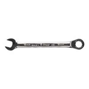 HANS 1165M/18 - Wrench combination / ratchet, 72 number of teeth, metric size: 18 mm, length: 236 mm, Dura-chr v.