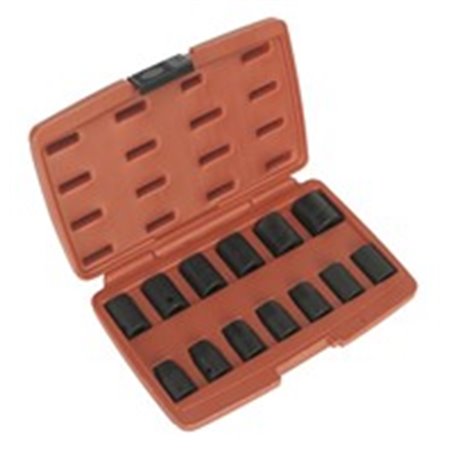 SEALEY SEA AK5613M - Sealey set of impact sockets 1 / 2 - 13 pcs (10,11,12,13,14,15,16,17,18,19,21,22,24 mm)