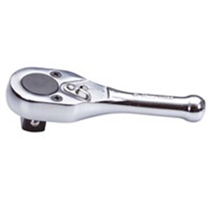 HANS 4125P - Ratchet handle, 1/2 inch (12,5 mm), number of teeth: 24, length: 110 mm (very short), type: reversible, without qui