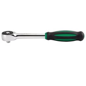 TOPTUL CJTV0818 - Ratchet handle, 1/4 inch (6,3 mm), number of teeth: 60, length: 180 mm, type: reversible, rotatable handle 360