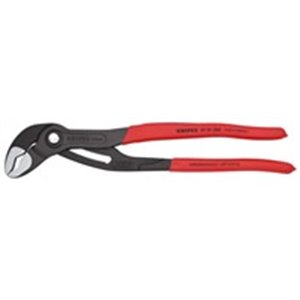KNIPEX 87 01 300 - Pliers adjustable for pipes, straight, jaw spacing: 0-70mm, length: 300mm, precise adjustment, tempered teeth