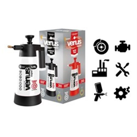KWAZAR WTV.1197 - Pressure dispenser Sprayer 1,5L Venus Super HD solvent, manual with pump from plastic, intended use: for solv