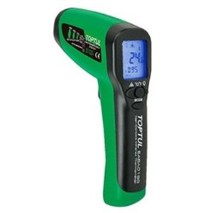 TOPTUL - Laser thermometer, non-contact, measurement range: -30 ° C to 550 ° C, 9V battery operated (not included)