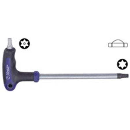 HANS 16755-7 - Set of key wrenches 7 pcs, profile: TORX TAMPER, socket TORX/E-TORX size: T10H, T15H, T20H, T25H, T27H, T30H, T40