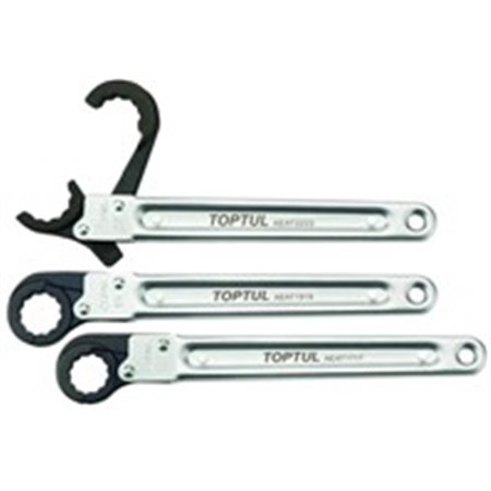 TOPTUL AEAT1919 - Wrench box-end / ratchet, openable, metric size: 19 mm