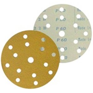 STARCKE 10KZU240P - Sandpaper ERSTA 514, disc, P240, diameter: 150mm, colour: brown, for manual polishing, 100pcs, number of hol