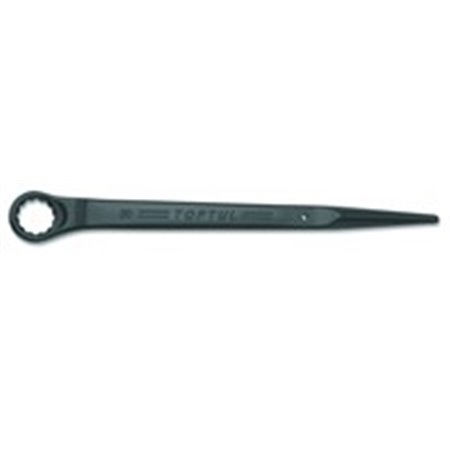 TOPTUL AAAS2424 - Wrench box-end Heavy Duty, offset angle: 45°, metric size: 24 mm, length 382 mm, finish: black, chrome molybde