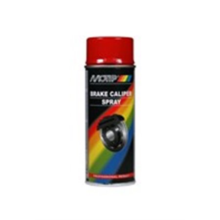 MOTIP 004098 - Paint (0,4 l) red, gloss, for brake calipers, type of application: spray
