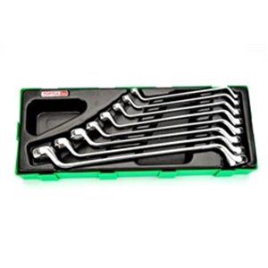 8PCS - 75° Offset Double Ring Wrench SetWrench Set - A Tray SizePLASTIC TRAY:All New TOPTUL high quality drawer tool sets are cu