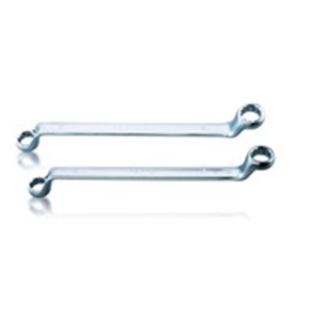 TOPTUL AAEI2224 - Wrench box-end, double-ended, offset, metric size: 22, 24 mm, length: 324 mm, offset angle: 75°
