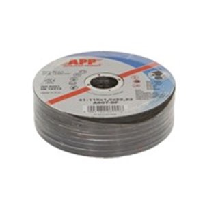 APP 10YA00P - Disc for cutting straight, 25pcs, 115mm x 1mm, intended use: stainless steel