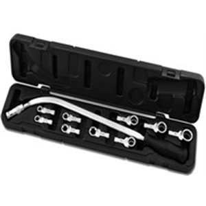 PROFITOOL 0XAT1454 - Belt tensioner wrench with replaceable tips: 12, 13, 14, 15, 16, 17, 18, 19mm